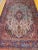 Textile Early 20th Century Persian Kashan Rug, Handwoven Floral Pattern, Turquoise & Red, 6’ X 9’ For Sale - Image 7 of 12