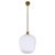 Glass and Brass Pendant attributed to Böhlmarks, Sweden, 1940s For Sale - Image 9 of 9