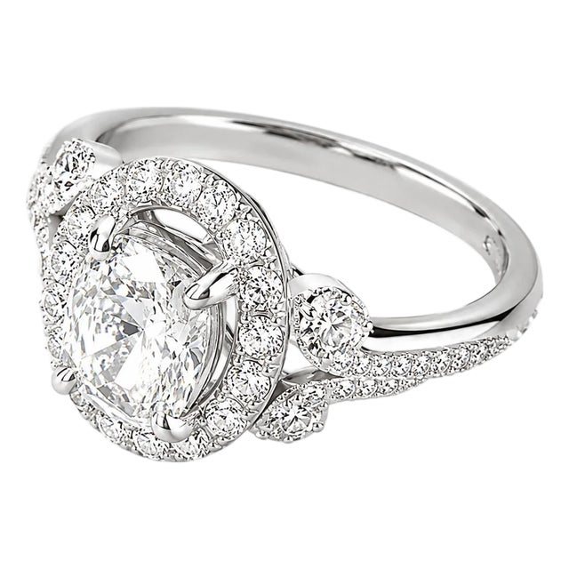 Late 20th Century Size 6.75 18K White Gold Fancy Yellow Diamond Filigree Engagement Ring For Sale