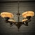 Chandelier in Brass & Glass from Bröderna Malmströms Metallvarufabrik, Sweden, 1930s For Sale - Image 3 of 14