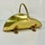 Mid-Century Arts & Crafts Americana Federal Brass & Bronze Paw Footed Firewood Holder For Sale - Image 4 of 11