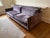 Contemporary Abc Carpet & Home Purple Velvet Sofa For Sale - Image 3 of 6