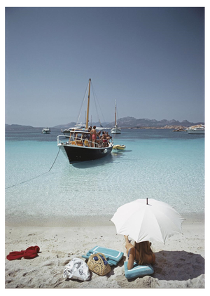 Slim Aarons, Waiting in the Shade, Estate Stamped Photographic Print