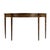 Spritely Home Accent Furniture Chester 54 in. W Demilune Wood Traditional Console Table, Traditional Burl For Sale - Image 4 of 8