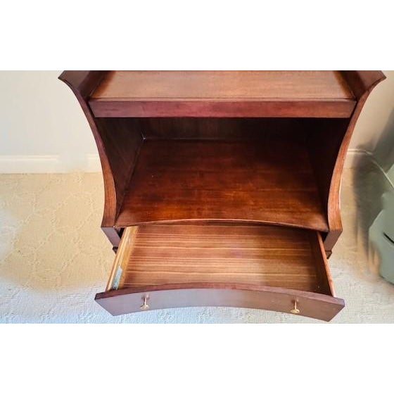 2010s Ambella Chairside Accent Table W/ Pullout Tray and Drawer For Sale - Image 5 of 8