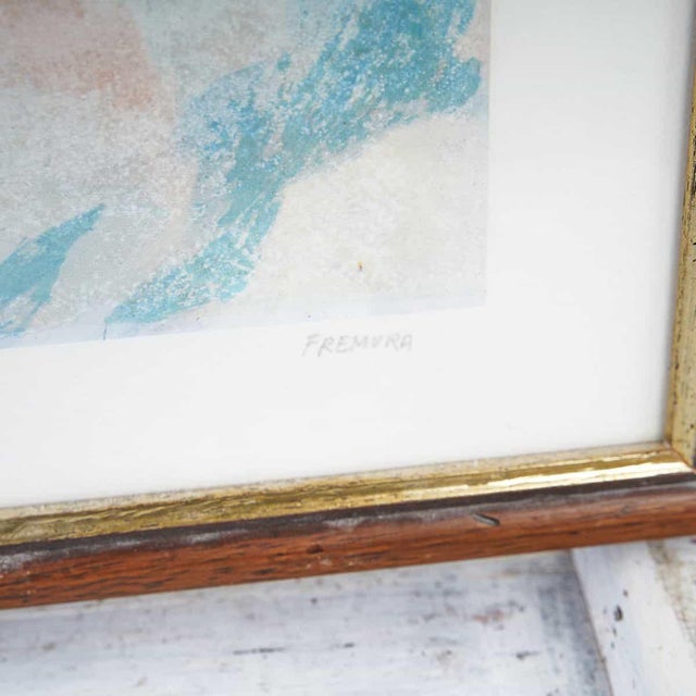 Numbered lithograph by Alberto Fremura, featuring an abstract subject.