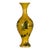 Yellow Glaze Figural Porcelain Olive Vase, Chinoiserie Decor Vessel For Sale