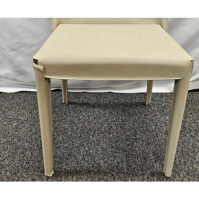 Interlude Home Interlude Home Malin Dining Chair - Mediterranean Sand Leather For Sale - Image 4 of 9