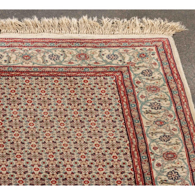 Perisan Herati Rug, 9' 5" X 8' 10" For Sale - Image 4 of 8