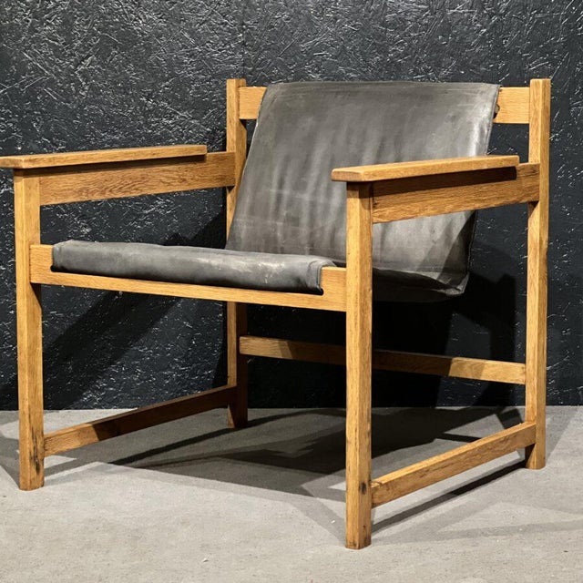 Oak Armchair attributed to Sergio Ramírez For Sale - Image 13 of 13