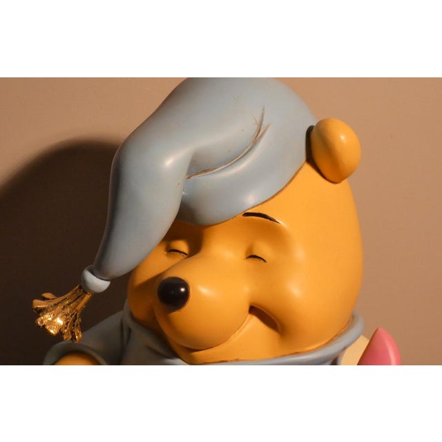 Ceramic & Resin Winnie the Pooh & Piglet Figurine by Peter Mook for Disney, USA, 2000s For Sale - Image 9 of 15