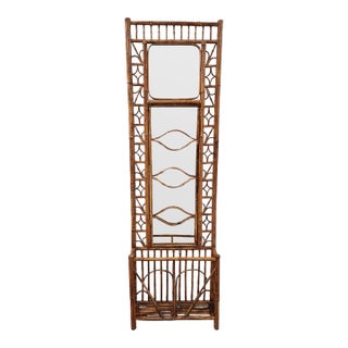 Mid-Century Tortoise Bamboo Hall Tree For Sale