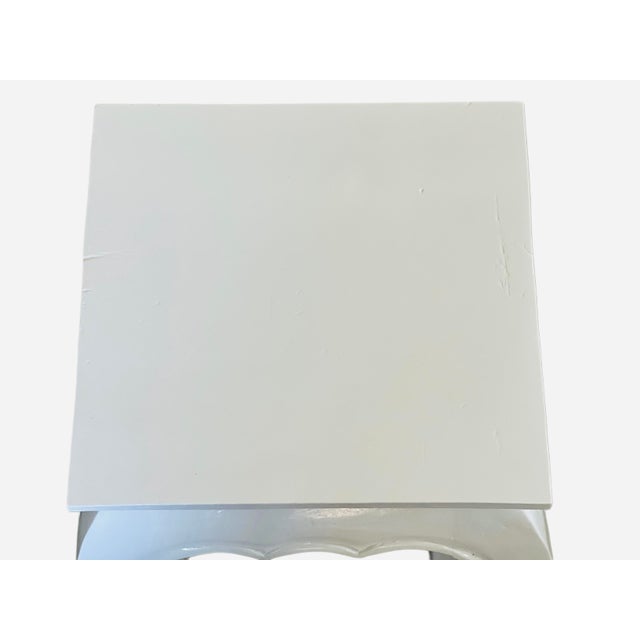 Raymond Sobota Pair Chin Hua Ming Style White Stools/Side Tables For Sale - Image 4 of 5