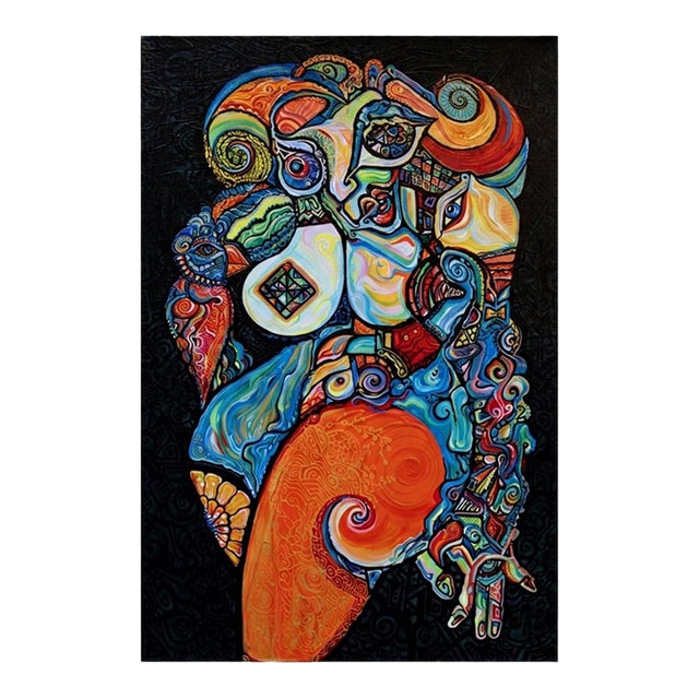 Alexander Arshansky Cubist Painting "Female Trouble" 2025 For Sale