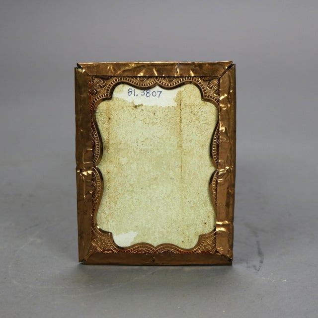 Paper Antique Miniature Print of Woman & Child, Framed, 19thC For Sale - Image 7 of 10