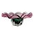 Murano Style Sommerso Art Glass Ruffled Centerpiece Bowl Pink Green 20" For Sale - Image 9 of 17