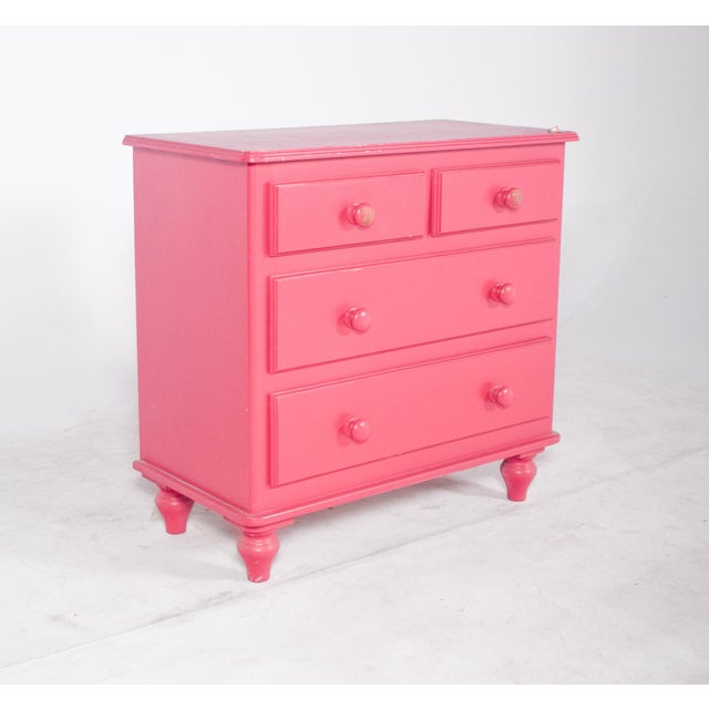 Vintage Chest of Drawers in Pink, 1970s For Sale - Image 4 of 9