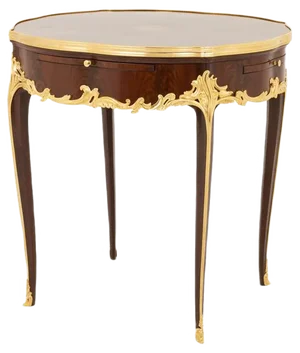 Louis XV Style Bouillotte Table in Kingwood, Late 19th Century