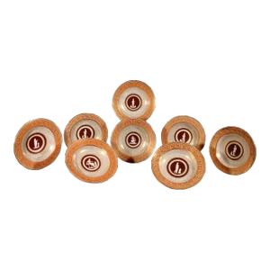 Regency Coalport Porcelain Neo-Classical Set of Eight Soup Plates