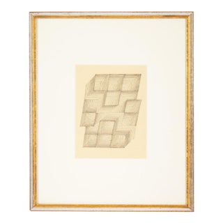 1966 Abstract Ink Drawing by William Itter For Sale
