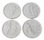 19th Century Neoclassical Medals in Biscuit Porcelain, Italy, Set of 4 For Sale