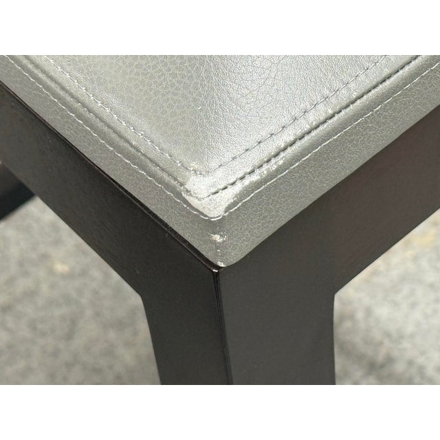 Christian Liaigre for Holly Hunt Archipel Leather Barstools, Pair For Sale - Image 10 of 12