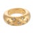 Contemporary 1970s Chaumet Vintage Diamond 18k Yellow Gold Dome Ring, Size 5.75 For Sale - Image 3 of 6