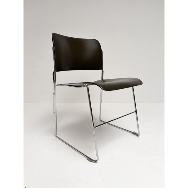 Dark Green Stackable Chair by David Rowland for Howe, 1970s For Sale - Image 12 of 18