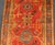 Red and Light Blue Wide Antique Turkish Oushak Gallery Runner For Sale - Image 12 of 18