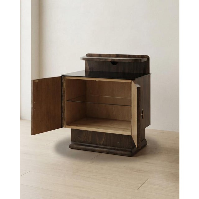 Wood Vintage Nightstands by Jindřich Halabala for Up Závody, 1940s, Set of 2 For Sale - Image 7 of 12