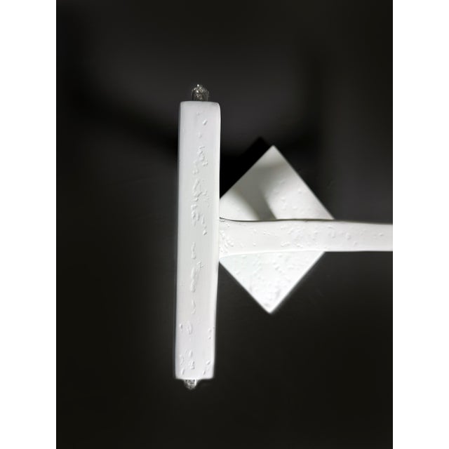 Plaster of Paris, Minimalist Design Wall Sconce For Sale - Image 12 of 13