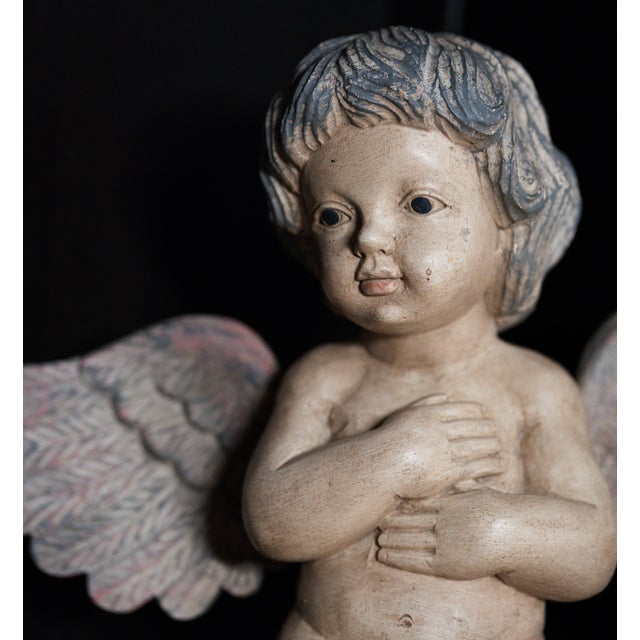 Home Inspirations Auctions Is please to offer this adorable and cheerful 1920-1930's wood crved statue. I found this...