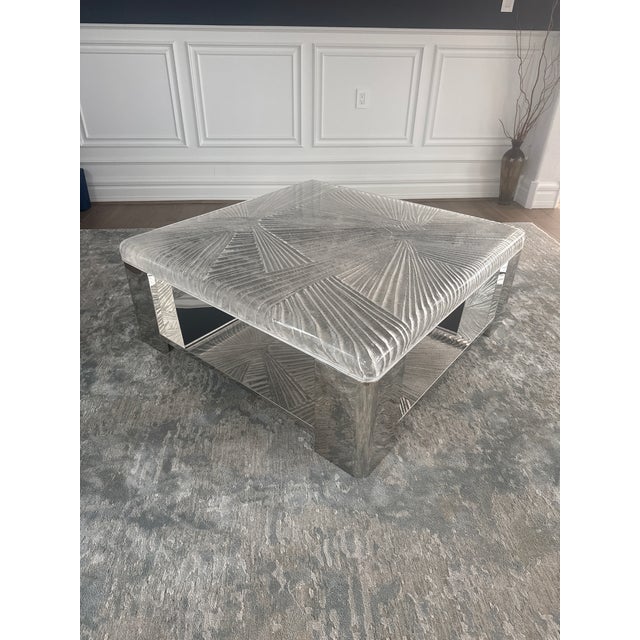 Metal Modern Coffee Table For Sale - Image 7 of 9