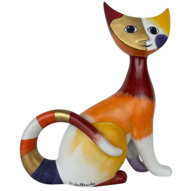 Pop Art Porcelain Cat Figure For Sale - Image 8 of 11