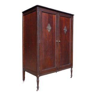 Vintage Chifferobe Wardrobe Armoire Hall Foyer Coat Closet For Sale