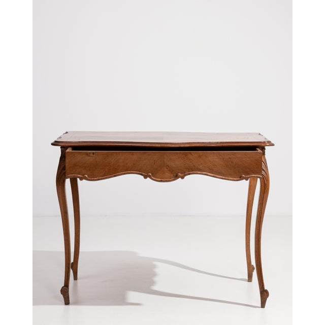 Louis XV Side Table with Single Drawer in Original Patina, Rococo Style, France, 19th Century For Sale - Image 15 of 16