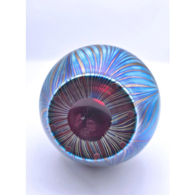 Iridescent Ruby Glass Gourd Vase Phänomen Genre 7501 from Loetz Glass, 1898 For Sale - Image 5 of 6