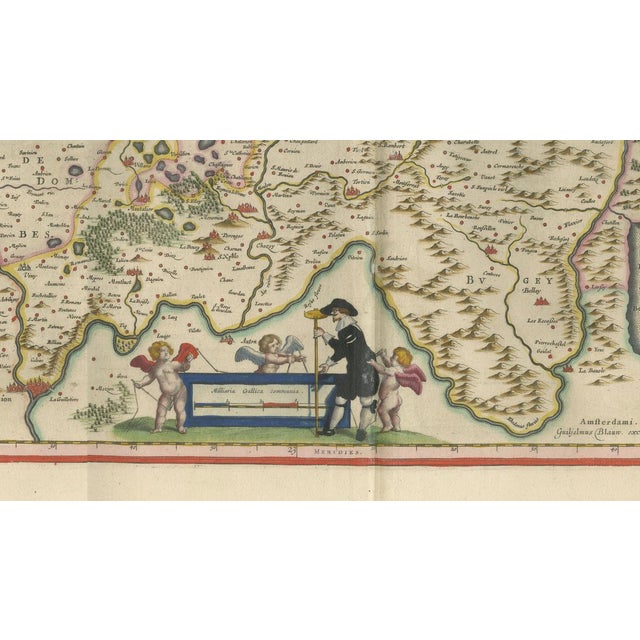 Antique Blaeu Map of Bresse & Dombes, 1642 For Sale - Image 4 of 9