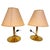 Gold Mid-Century Brass Table Lamps attributed to Temde, 1970s, Set of 2 For Sale - Image 8 of 8