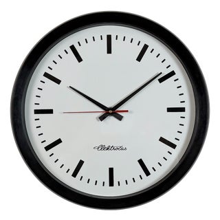 Industrial Bakelite Factory Wall Clock from Elektročas, 1990s For Sale