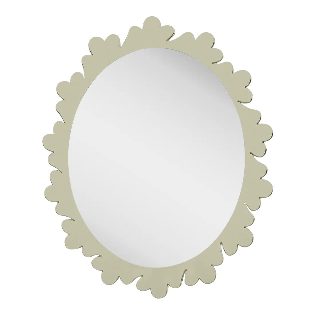 Fleur Home Garden District Arabella Oval Mirror in Cooking Apple Green ...