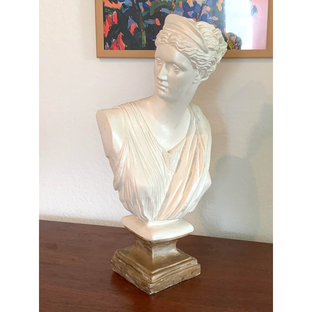Neoclassical Neoclassical Bust of Dianna, Goddess of the Hunt For Sale - Image 3 of 4