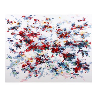 Contemporary Abstract Acrylic on Canvas Paiting "Record of Undefied Color 34" by Kyong Lee For Sale