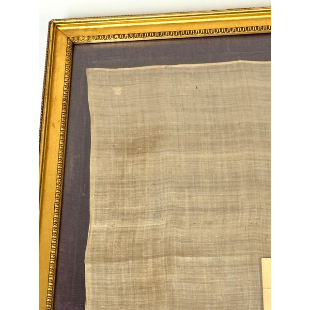 Sir Arthur Wellesley, 1st Duke of Wellington's Silk Handkerchief, Framed For Sale - Image 15 of 18