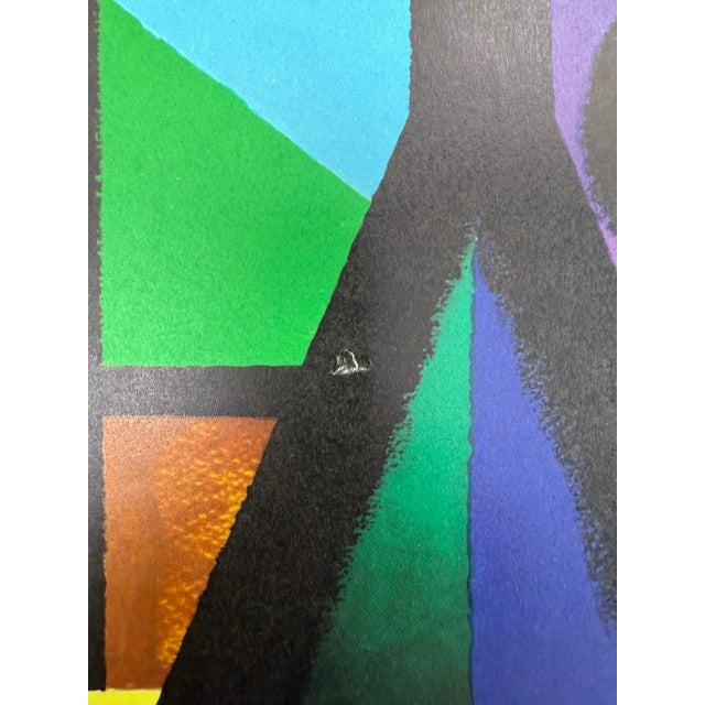 C. 1960s, Air France – Europe, Bold Modernist, Original Vintage Lithograph Travel Poster Printed in France, Artist Jacques Nathan-Garamond For Sale - Image 11 of 11