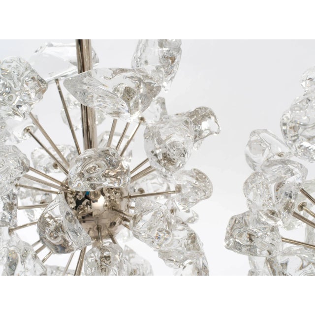 2010s Expansion Clear Glass Rocks Lamps - a Pair For Sale - Image 5 of 10