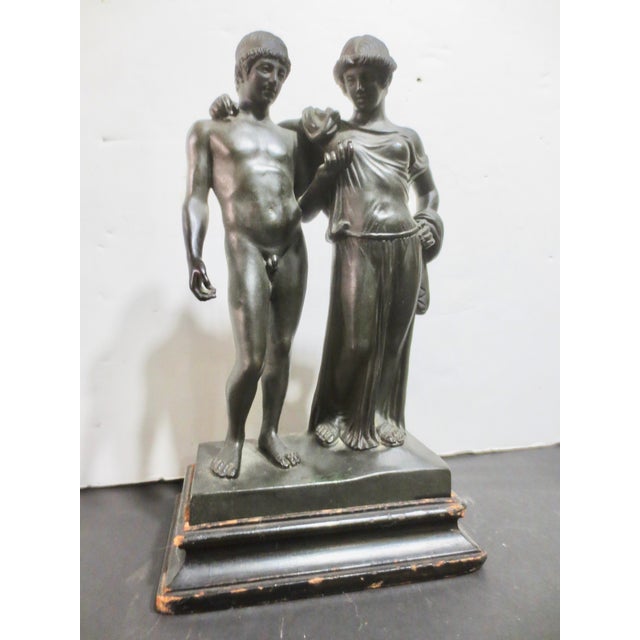 Grand Tour Bronze of Orestes and Electra. After the antique subject, the original was found in the so-called Temple of...