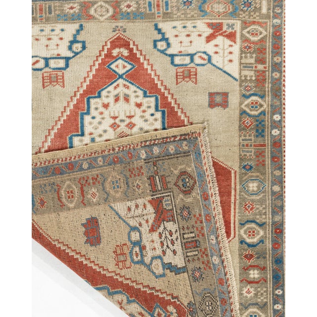 Vintage Circa 1940 Turkish Oushak Area Rug 2ft 11in X 3ft 9in For Sale In New York - Image 6 of 7