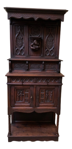 Antique Neo-Gothic Cabinet, 1880