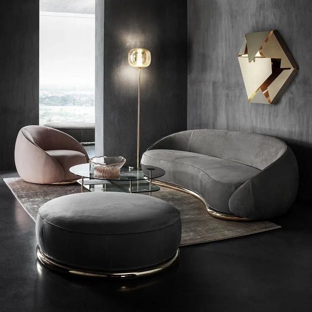 Abbracci Pink Armchair For Sale - Image 6 of 7